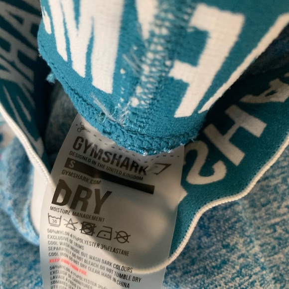 Gymshark Teal/ blue mark leggings size small - Picture 4 of 5